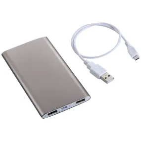 3 Day Bullet Grey Sleek Aluminum 4,000 mAh Power Bank