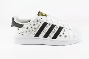 Adidas Superstar Total Strass Borchie & Lacci Raso