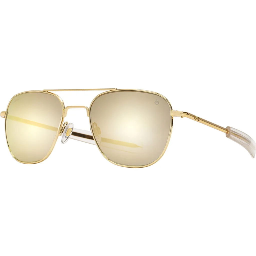 American Optical Original Pilot Gold Sunglasses | Bayonet Temple Style