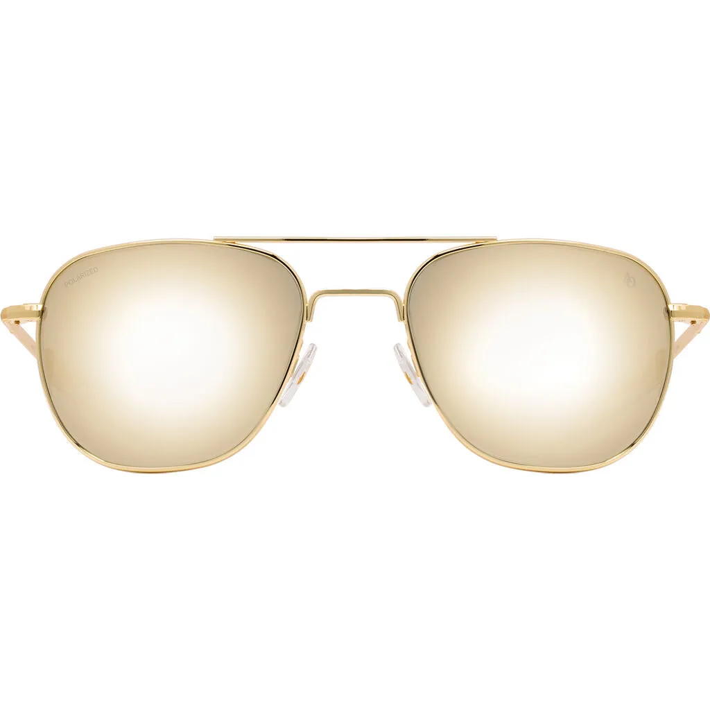 American Optical Original Pilot Gold Sunglasses | Bayonet Temple Style