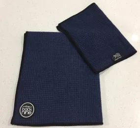 AquaPro 400A Waffle Weave Golf Towel Twin Pack - Navy/Black