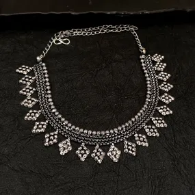 Bhavi Jewel Oxidised Plated Necklace