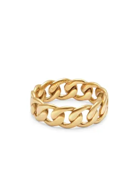 Chain Ring in Gold