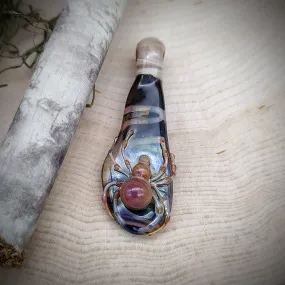 Fumed Spider Pendant (Ready To Ship)