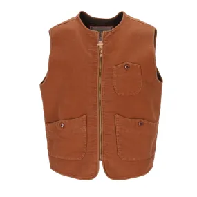 Gilet Capalbio Full Zip Marrone