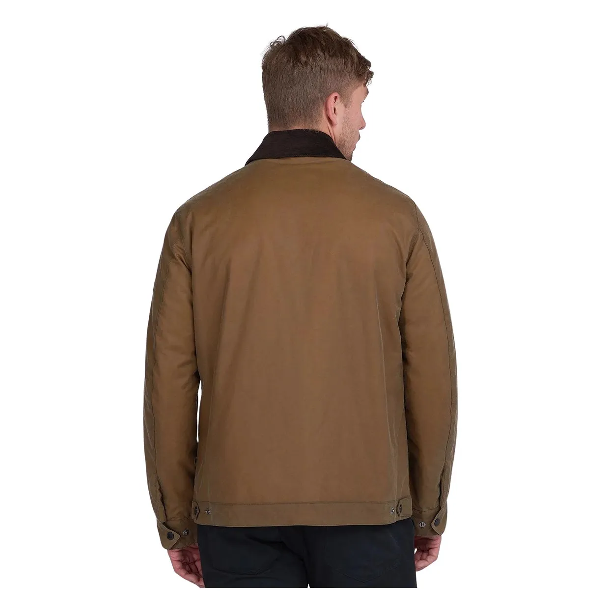 Giubbino Barbour International Accellerator Baffins Wax Jacket Marrone