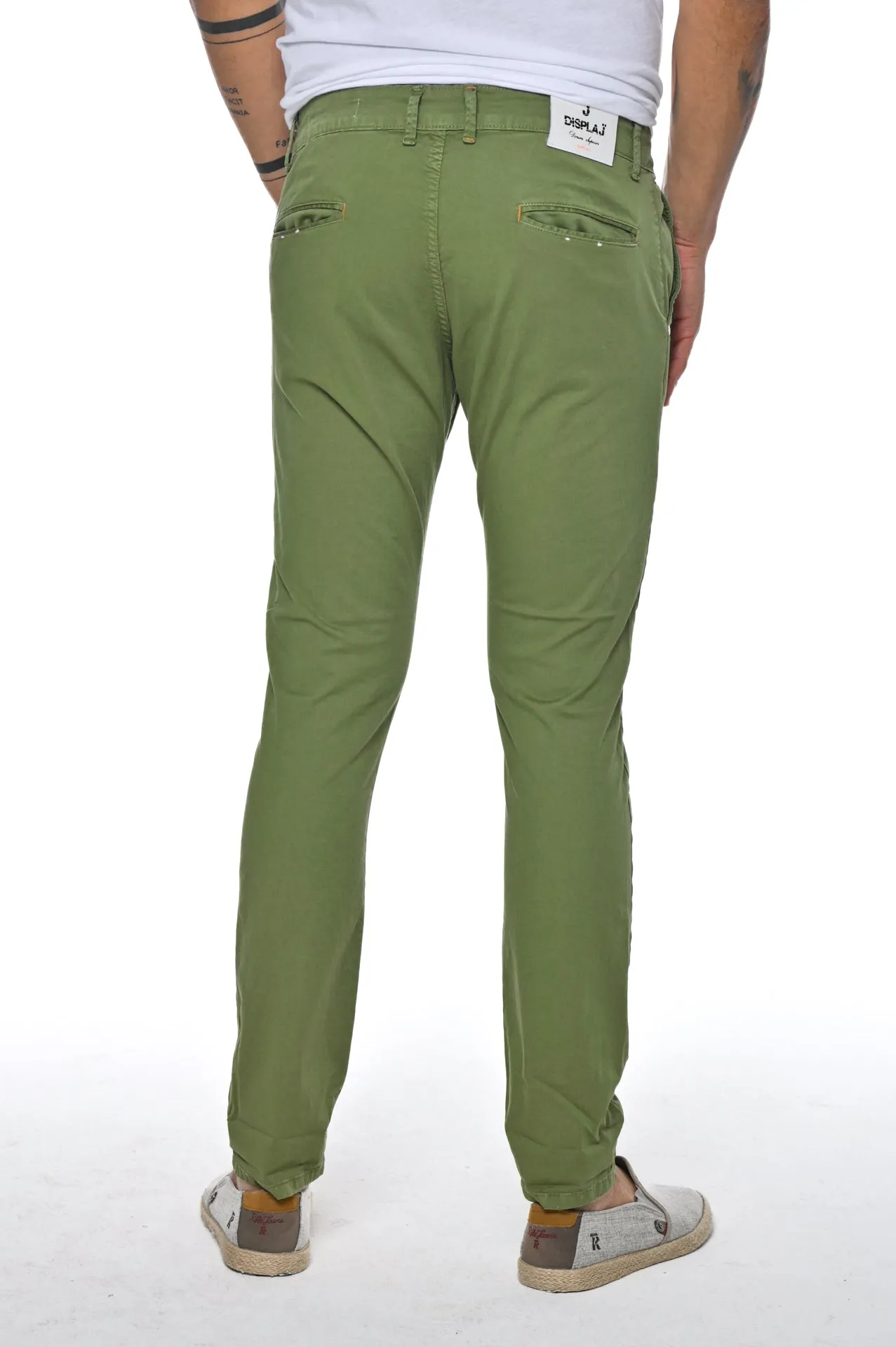 Pantaloni slim Kinos Verde Pera SS24