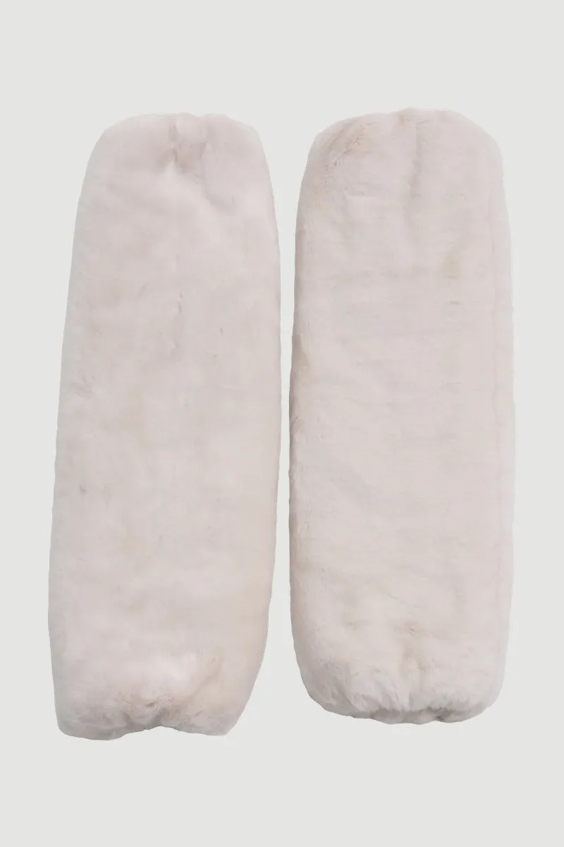 Reseller faux fur leg warmers