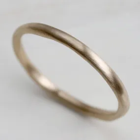 Round Sculpted Stacking Ring