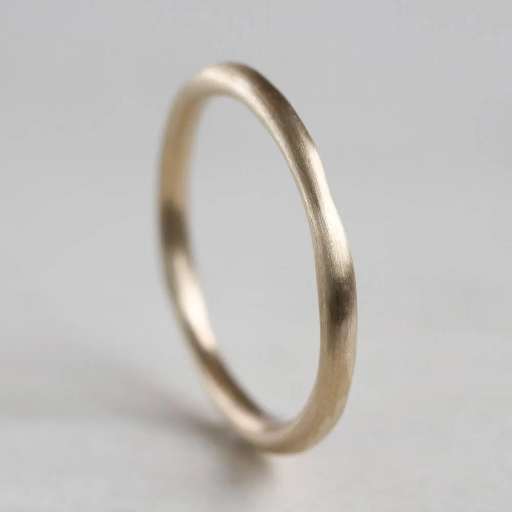 Round Sculpted Stacking Ring