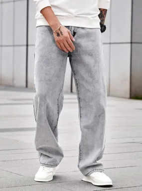 Smoke Grey Regular Fit Denim